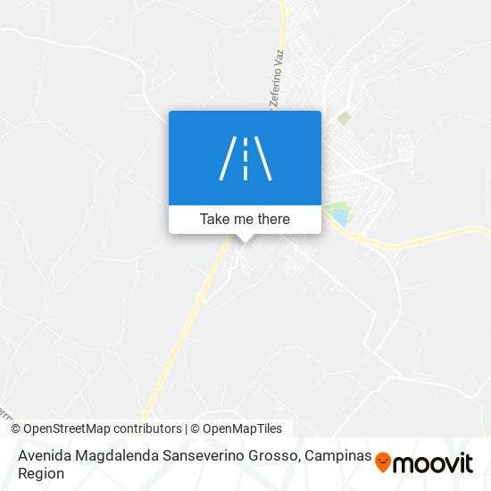 Mapa Avenida Magdalenda Sanseverino Grosso