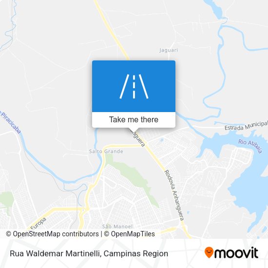 Rua Waldemar Martinelli map