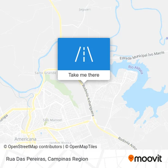 Rua Das Pereiras map