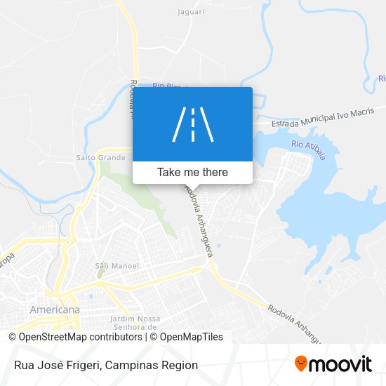 Rua José Frigeri map