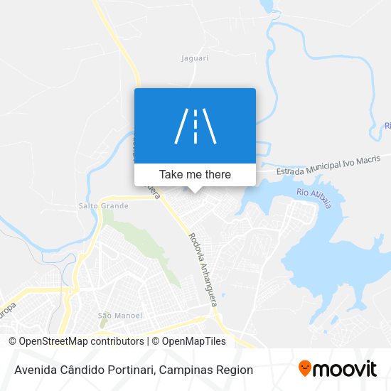 Avenida Cândido Portinari map