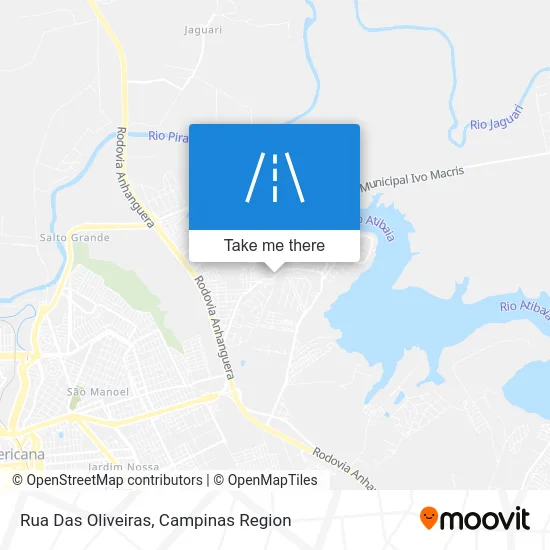 Rua Das Oliveiras map