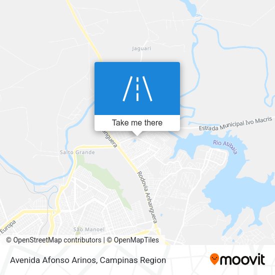 Avenida Afonso Arinos map