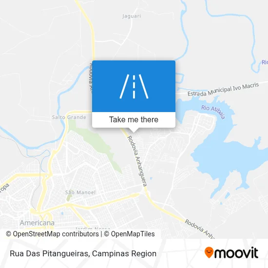 Rua Das Pitangueiras map