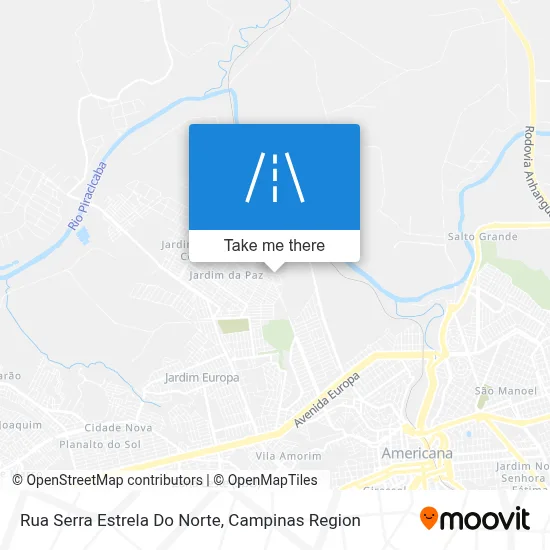 Rua Serra Estrela Do Norte map