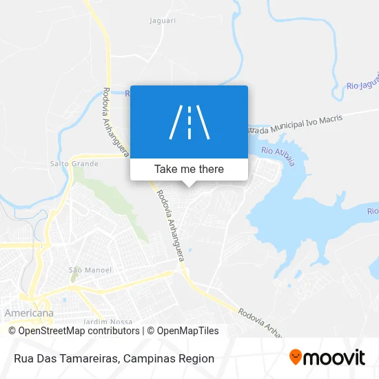 Rua Das Tamareiras map