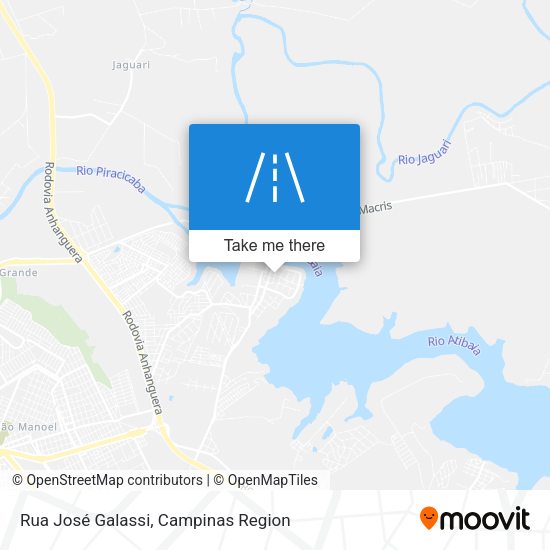 Rua José Galassi map