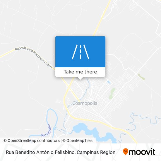 Rua Benedito Antônio Felisbino map