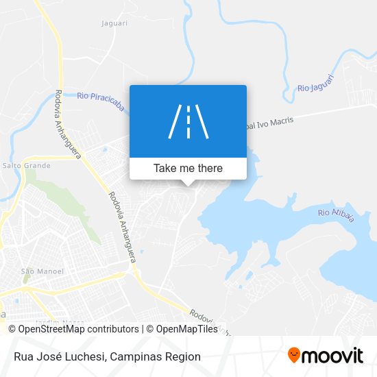 Rua José Luchesi map