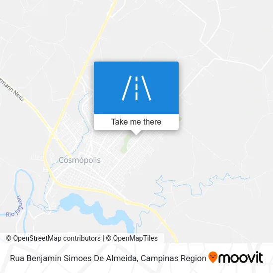 Rua Benjamin Simoes De Almeida map