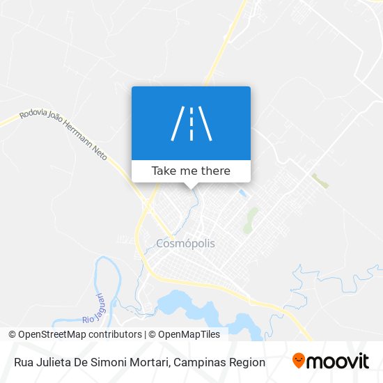 Rua Julieta De Simoni Mortari map