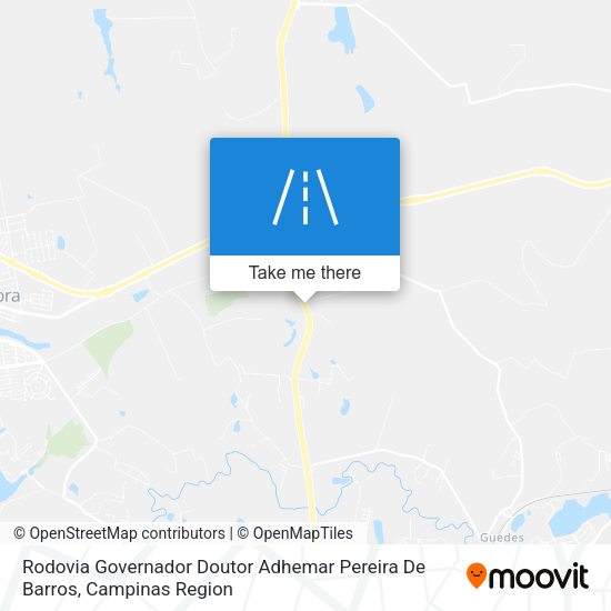 Rodovia Governador Doutor Adhemar Pereira De Barros map