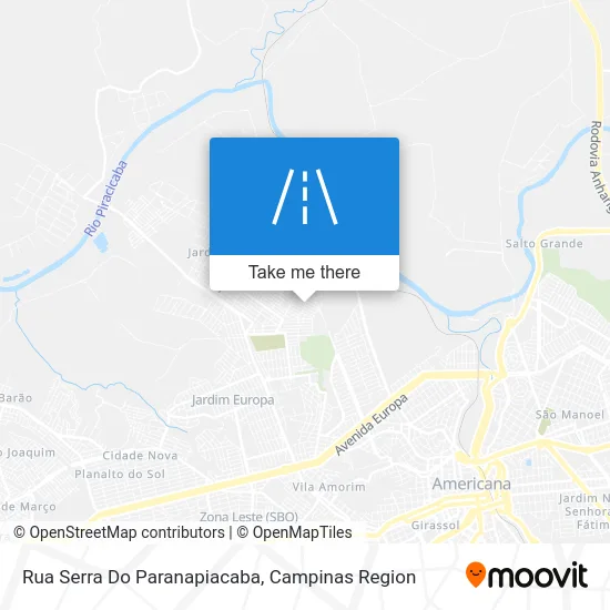 Rua Serra Do Paranapiacaba map