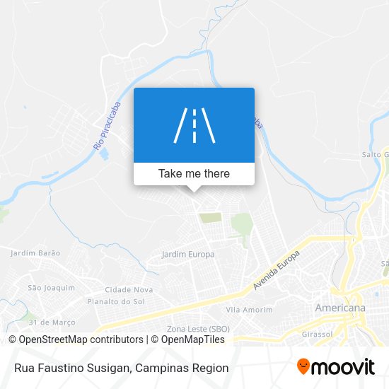 Rua Faustino Susigan map