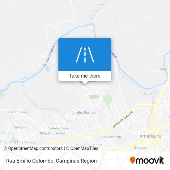 Rua Emílio Colombo map