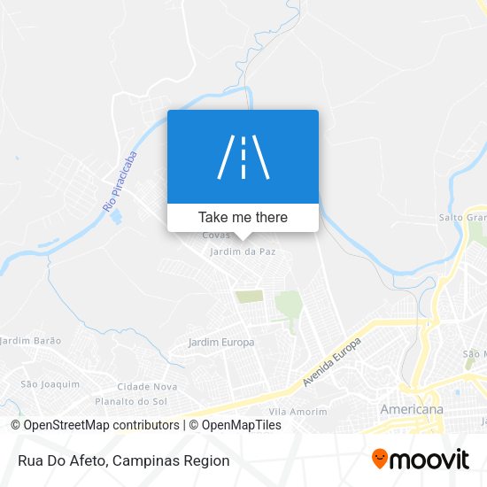 Rua Do Afeto map