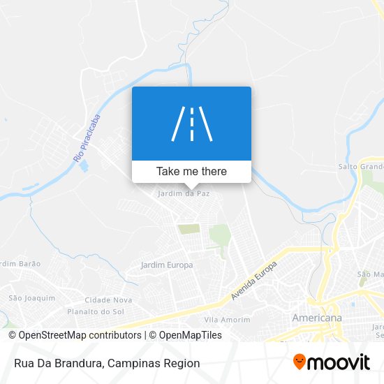 Rua Da Brandura map