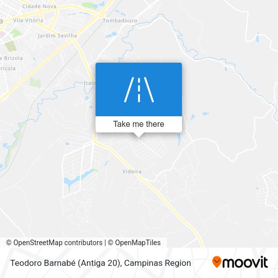 Teodoro Barnabé (Antiga 20) map