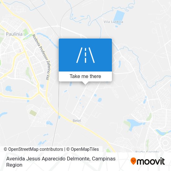 Avenida Jesus Aparecido Delmonte map