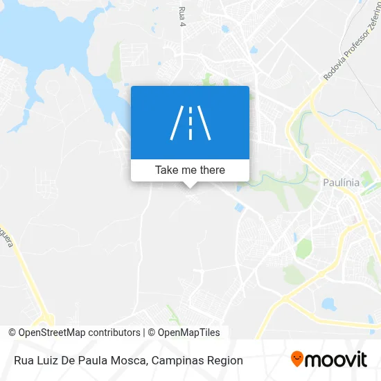 Rua Luiz De Paula Mosca map