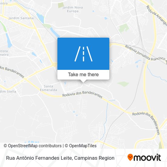 Rua Antônio Fernandes Leite map