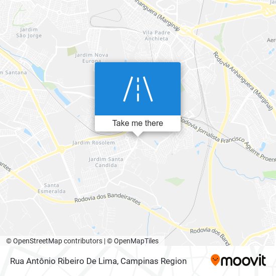 Rua Antônio Ribeiro De Lima map