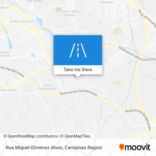 Rua Miguel Gimenez Alves map