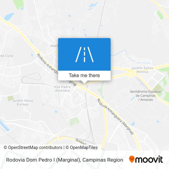 Rodovia Dom Pedro I (Marginal) map