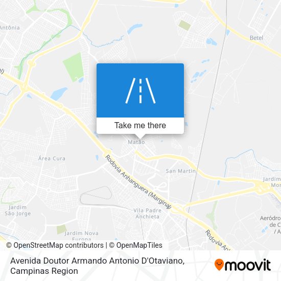 Avenida Doutor Armando Antonio D'Otaviano map