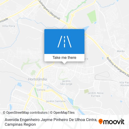 Avenida Engenheiro Jayme Pinheiro De Ulhoa Cintra map