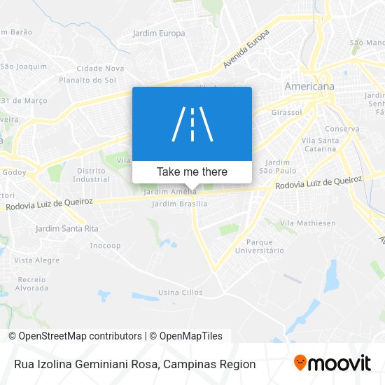 Rua Izolina Geminiani Rosa map