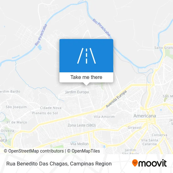 Rua Benedito Das Chagas map