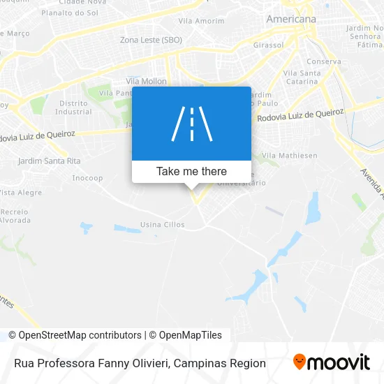 Rua Professora Fanny Olivieri map
