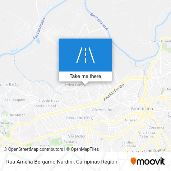 Rua Amélia Bergamo Nardini map