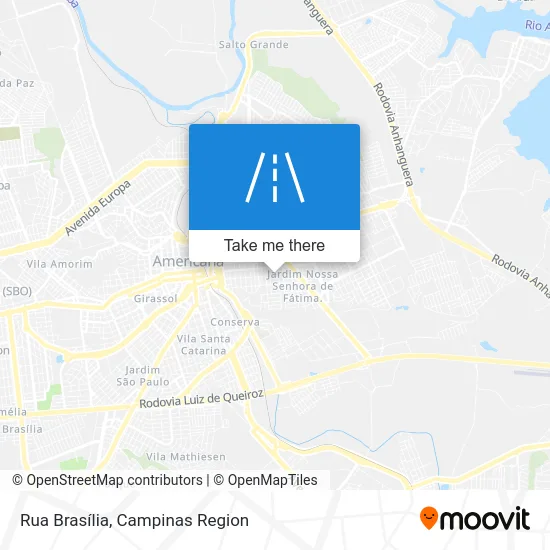 Rua Brasília map