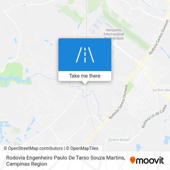 Rodovia Engenheiro Paulo De Tarso Souza Martins map