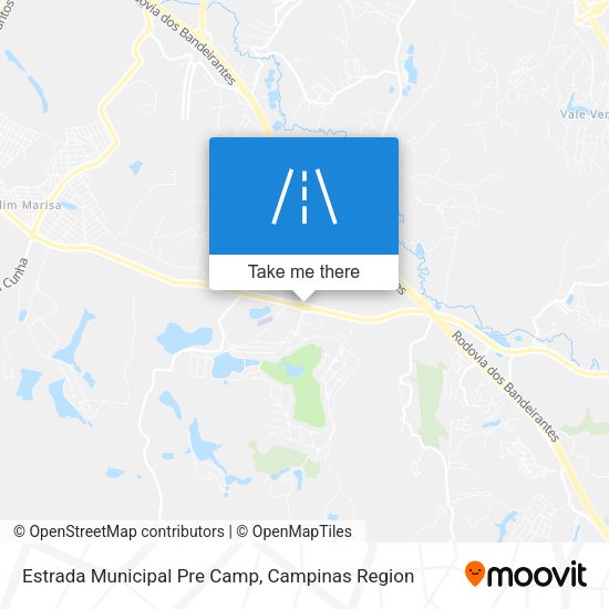 Estrada Municipal Pre Camp map