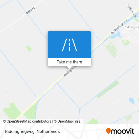 Biddingringweg map