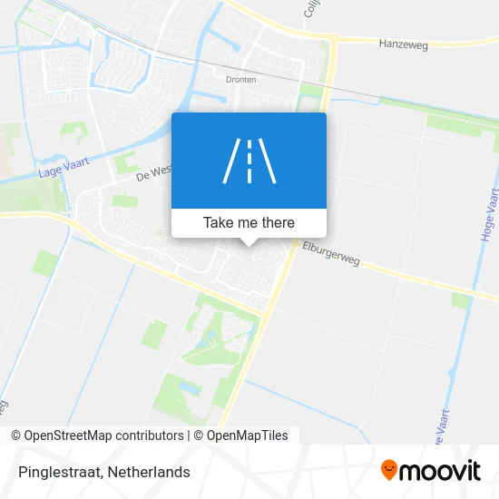 Pinglestraat map