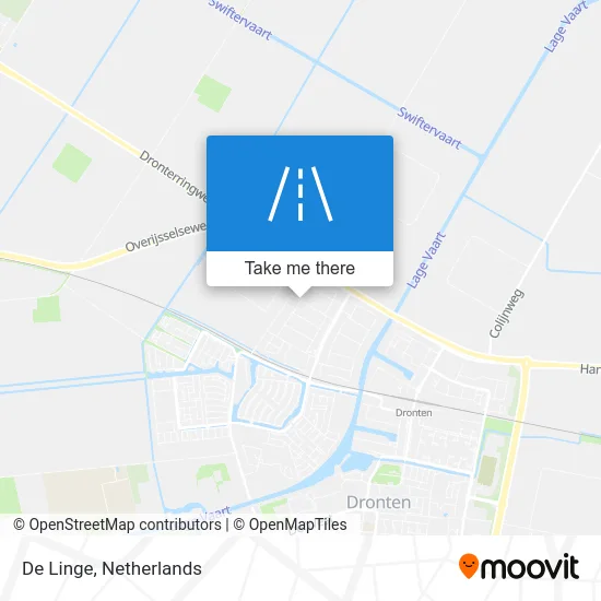 De Linge map