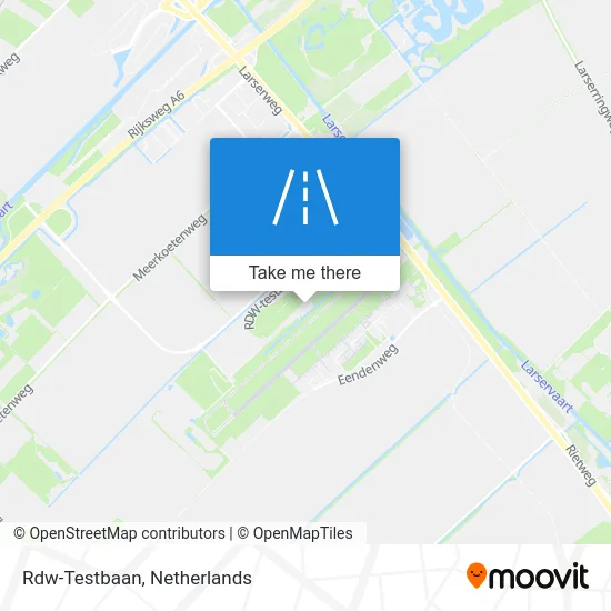 Rdw-Testbaan map