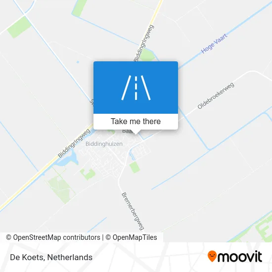 De Koets map