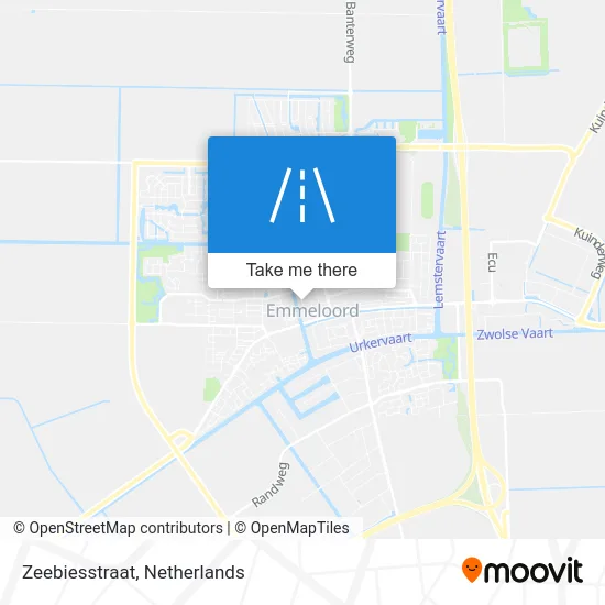 Zeebiesstraat map