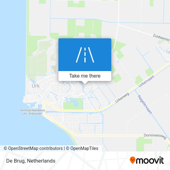 De Brug map