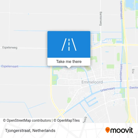 Tjongerstraat map