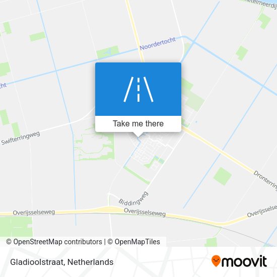 Gladioolstraat map