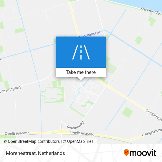 Morenestraat map