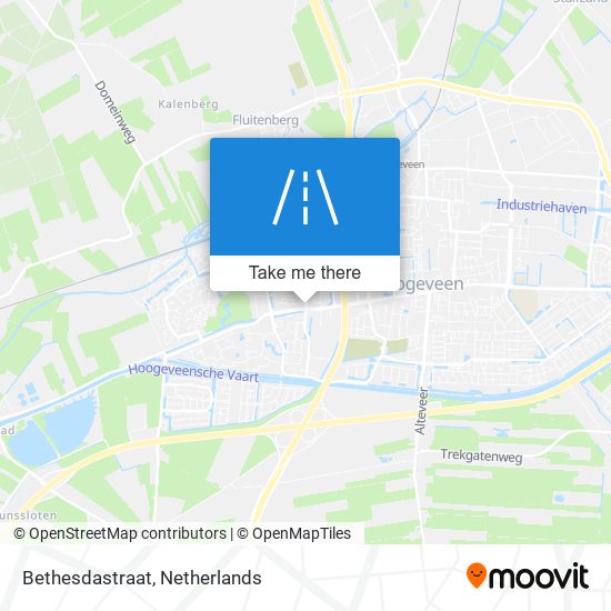 Bethesdastraat Karte