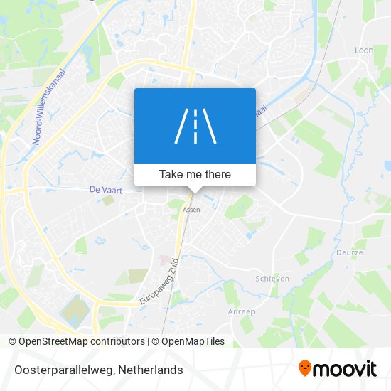 Oosterparallelweg map