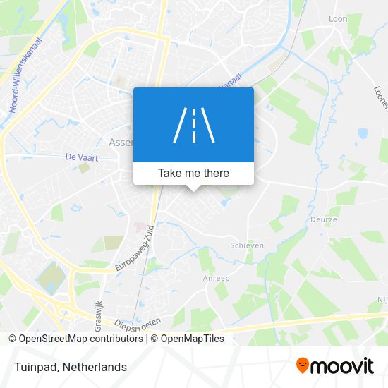 Tuinpad map